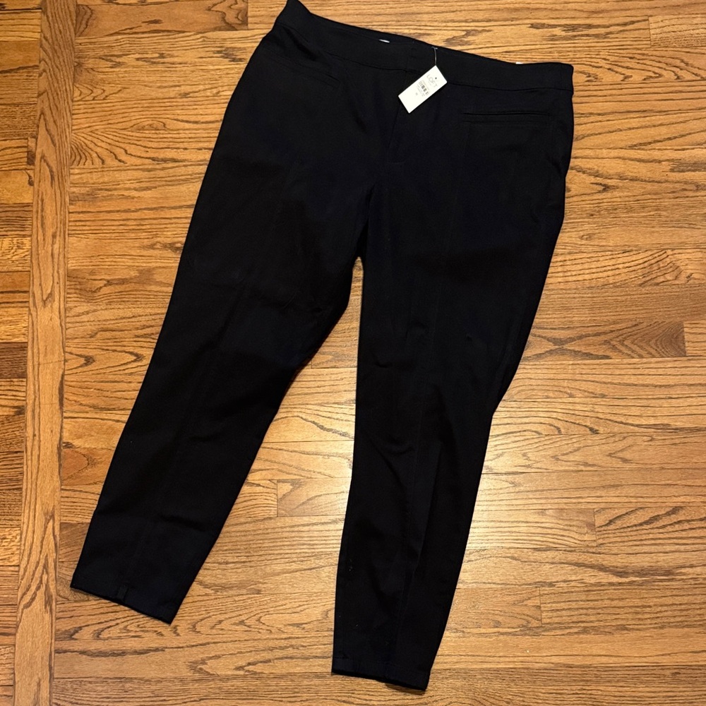 Loft Black Curvy Skinny Ankle Fit Pants